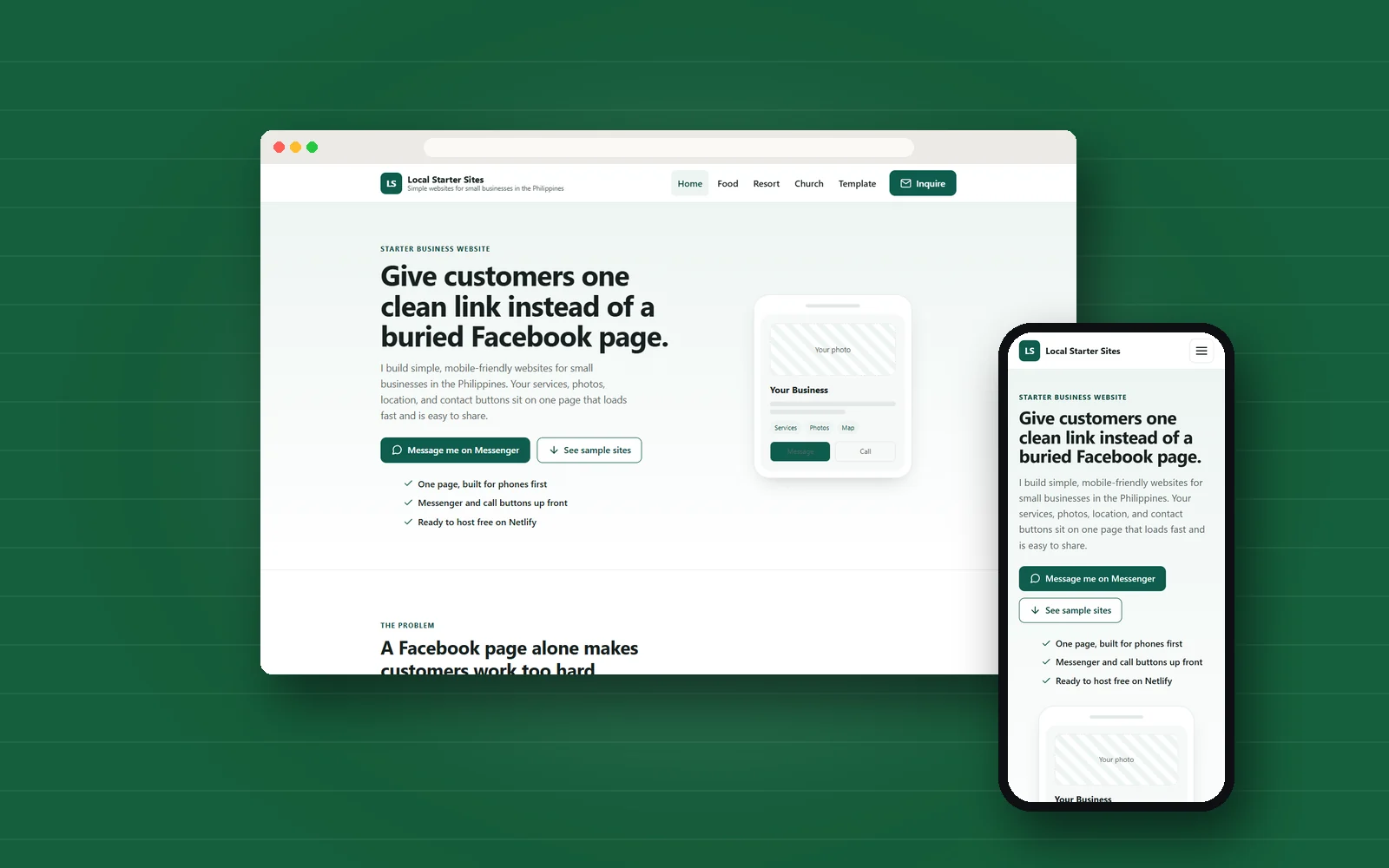 Starter Business Website project cover
