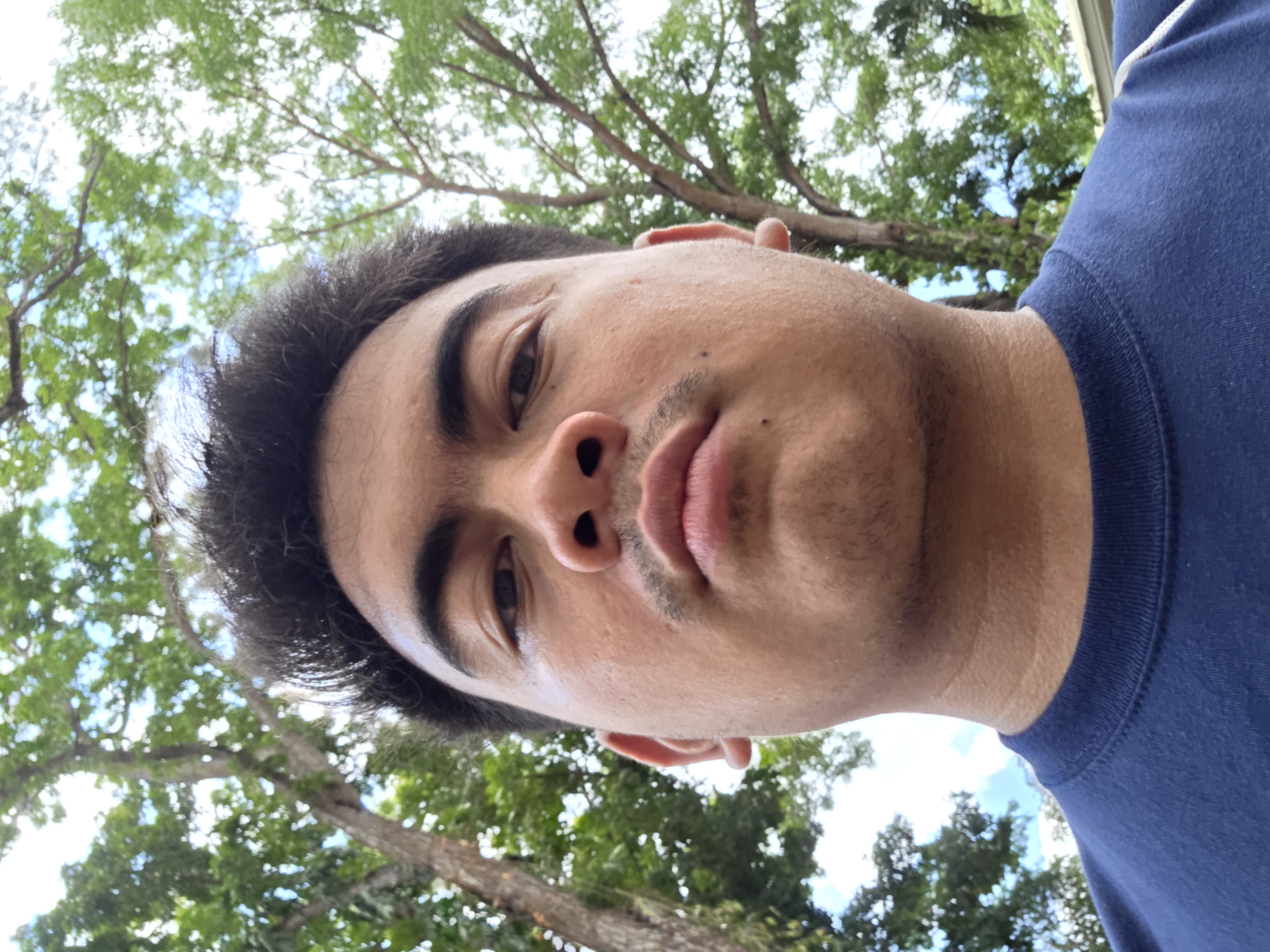 Uzziel on the UPLB grounds, between classes